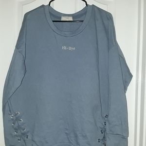 Plus Size Blue Sweatshirt 3X